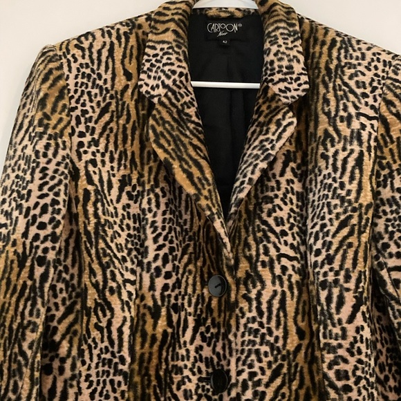 Vintage Leopard Print Jacket in velvet - Picture 2 of 11